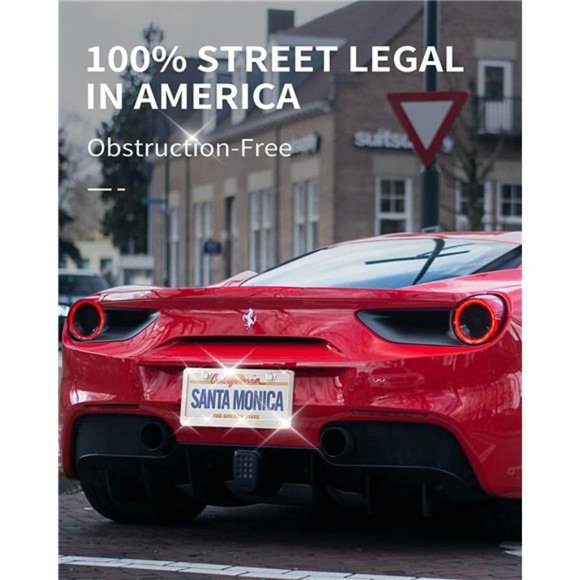 License Plate Frame - Lastingly Bling License Plate Frame - Sparkly Rhinestone - Picture 5 of 6